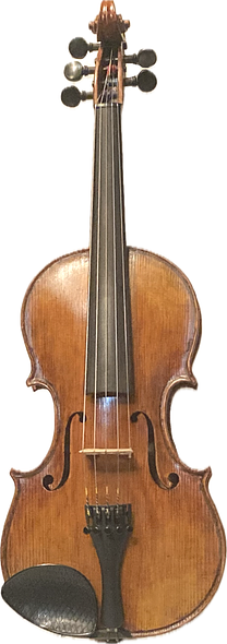 Douglas Fir front plate of Five String Fiddle #14, handcrafted in Oregon by Artisanal Luthier, Chet Bishop.