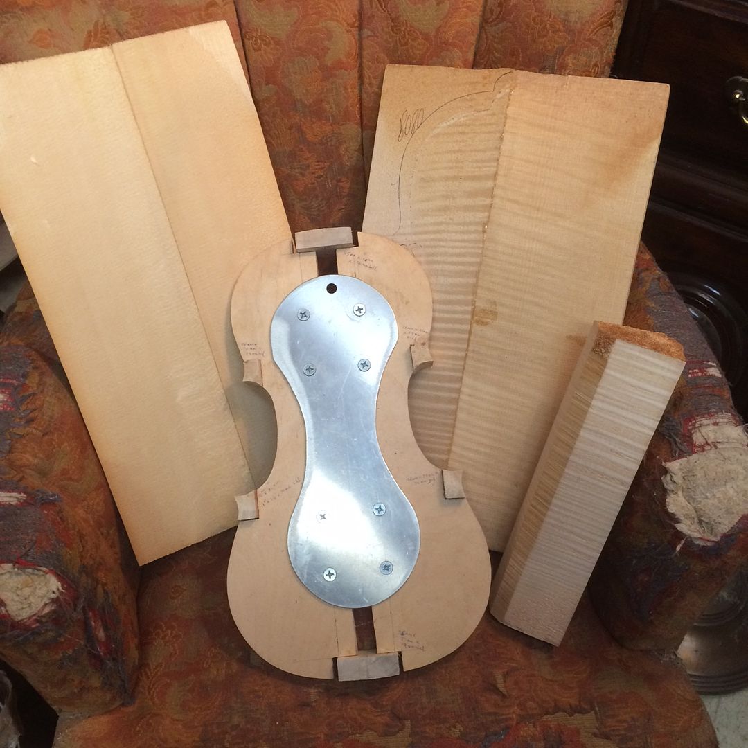 Materials for new 5-string Viola.