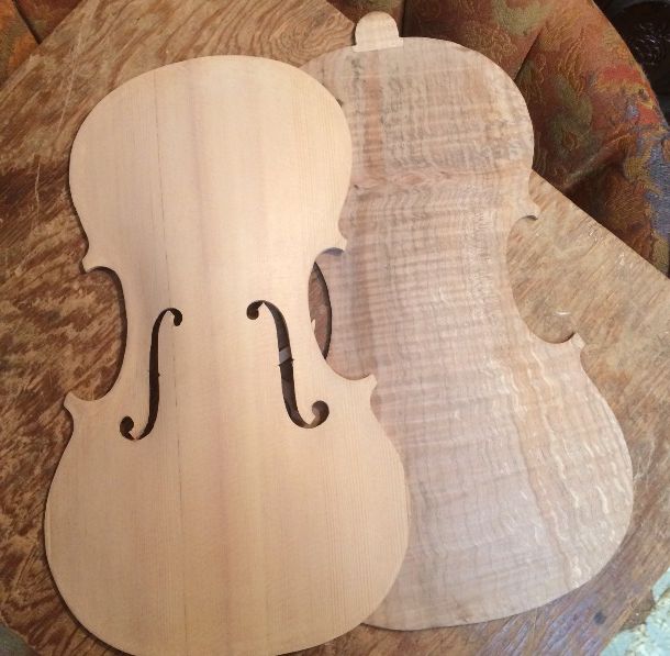 Five String viola Plates essentially complete.