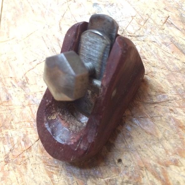 Assembled Padauk-wood plane.