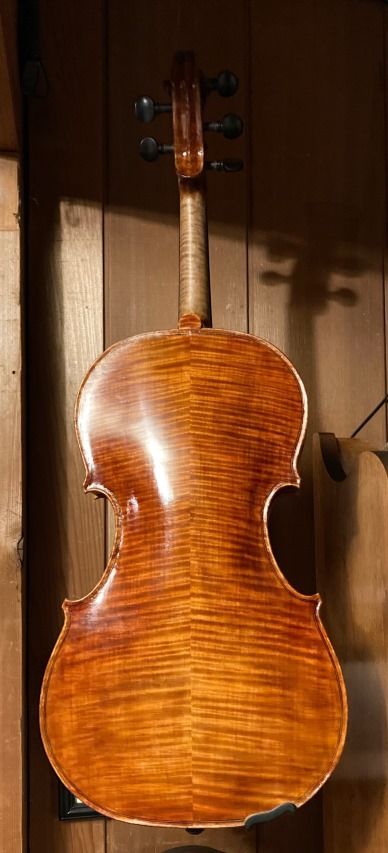Five string viola conversion, handmade in Oregon by Chet Bishop, Luthier.