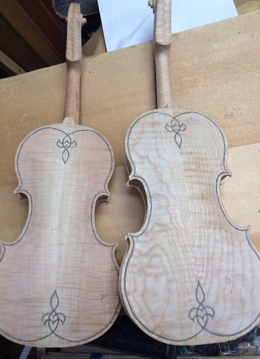 five-string fiddles handmade in Oregon by Chet Bishop, Luthier.