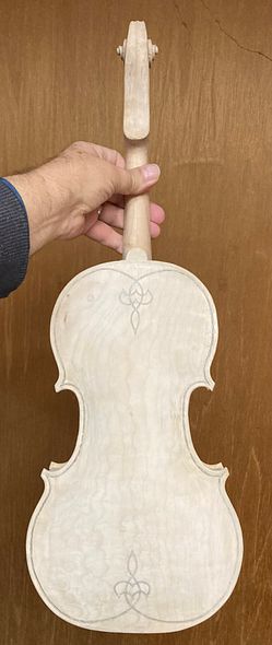 five string fiddle back in dry mineral ground