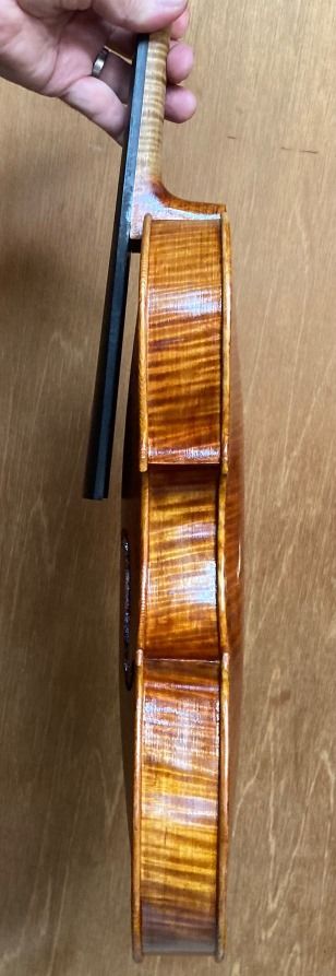 five string viola conversion made in Oregon by Chet Bishop, Luthier