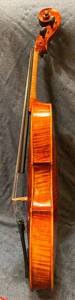 five string viola handmade in Oregon by Chet Bishop, Luthier.