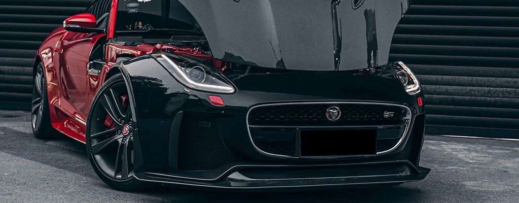 2013-2017 Jaguar F-Type  Partial Carbon Fiber Front Bumper w Lip