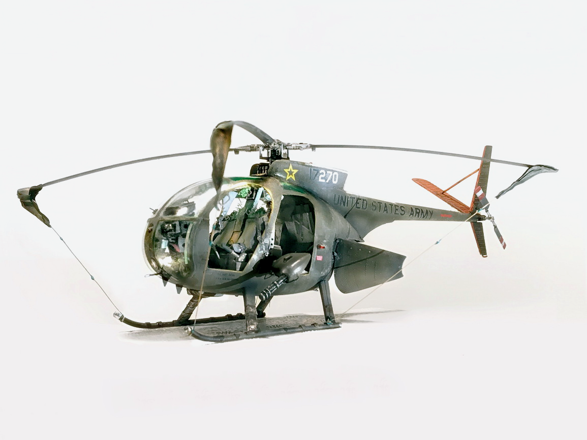 Huges OH-6A Cayuse . Dragon kit 1/35 scale model versionE TROOP, 1/9 Cav, 1st Cav. Div. (AM)  Lai Khe, Vietnam 1970 (edited)_forum_19