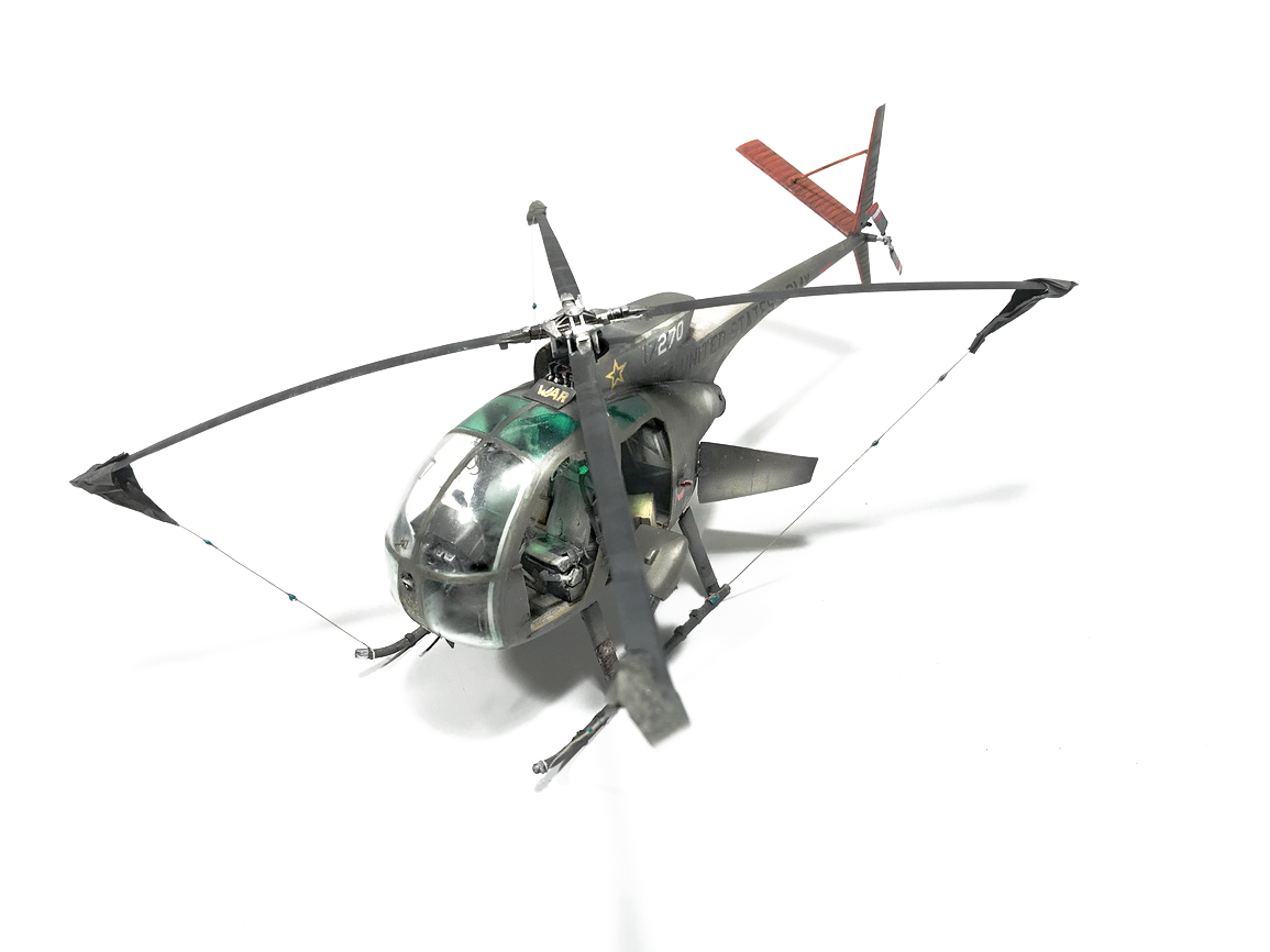 Huges OH-6A Cayuse . Dragon kit 1/35 scale model versionE TROOP, 1/9 Cav, 1st Cav. Div. (AM)  Lai Khe, Vietnam 1970 (edited)_forum_2