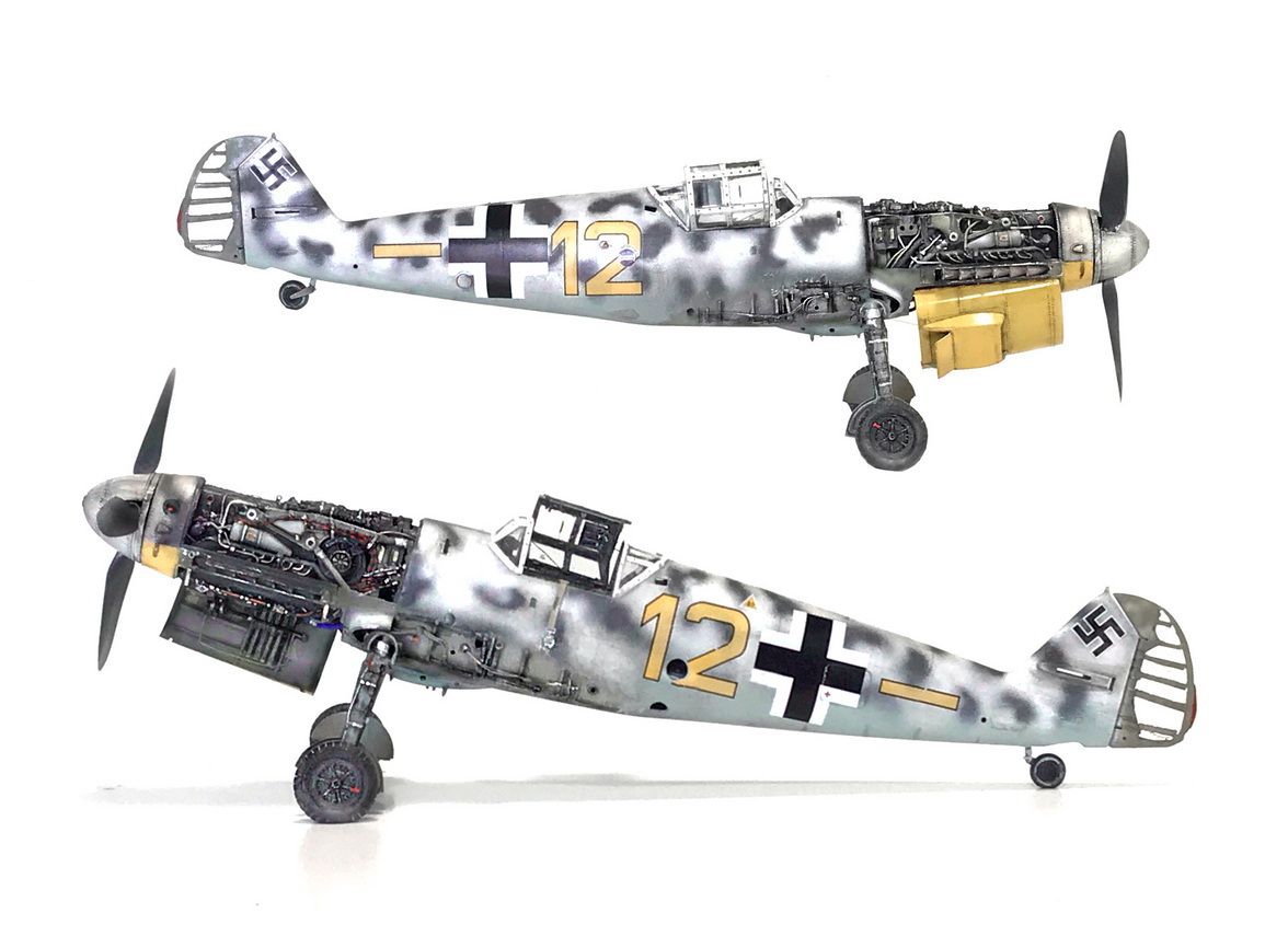 Me 109 G-2 : "Augsburg Eagle" - Trumpeter kit 1/24 scale model - STUDIO Comp1