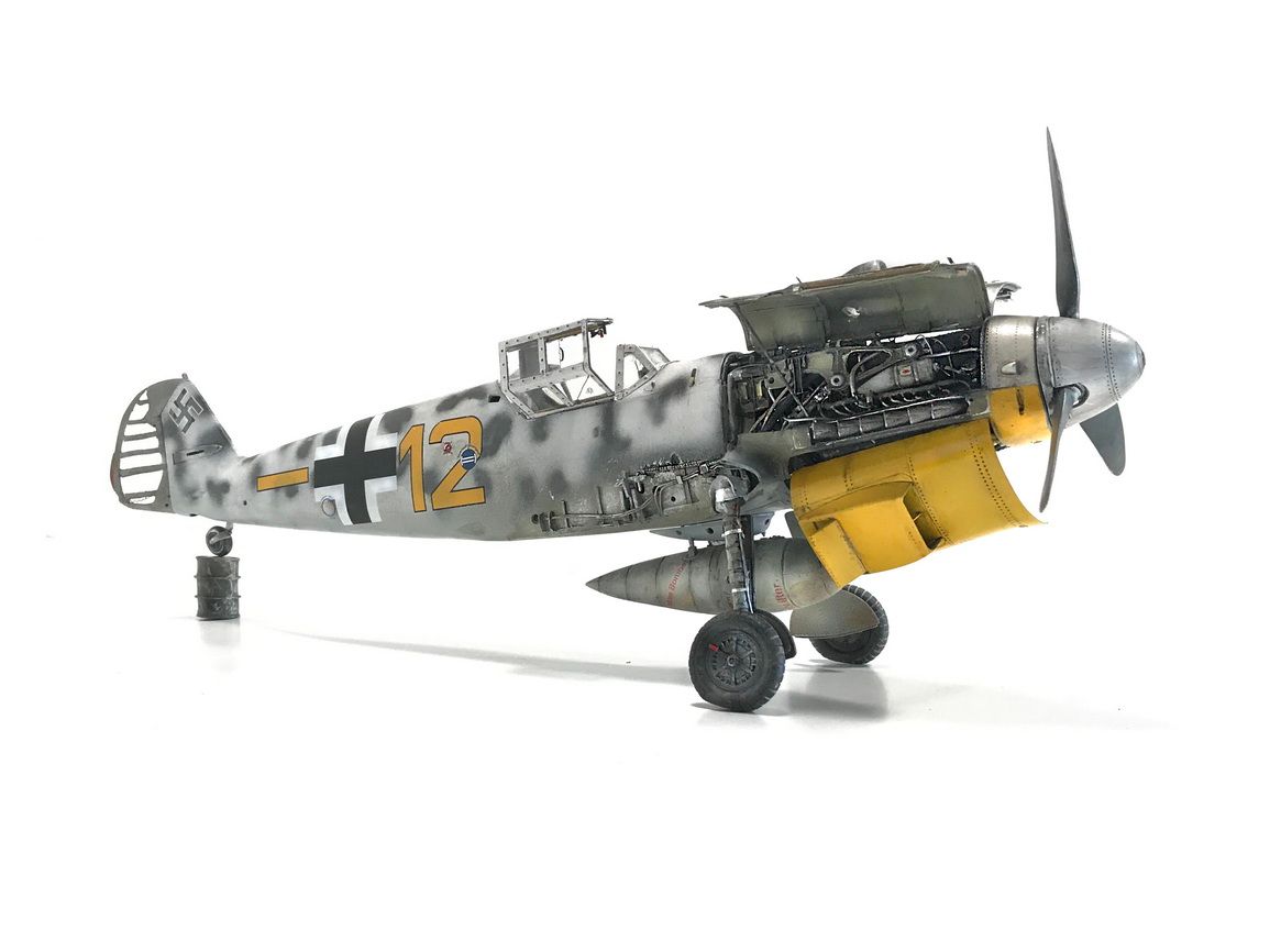 Me 109 G-2 : "Augsburg Eagle" - Trumpeter kit 1/24 scale model - STUDIO Forum17