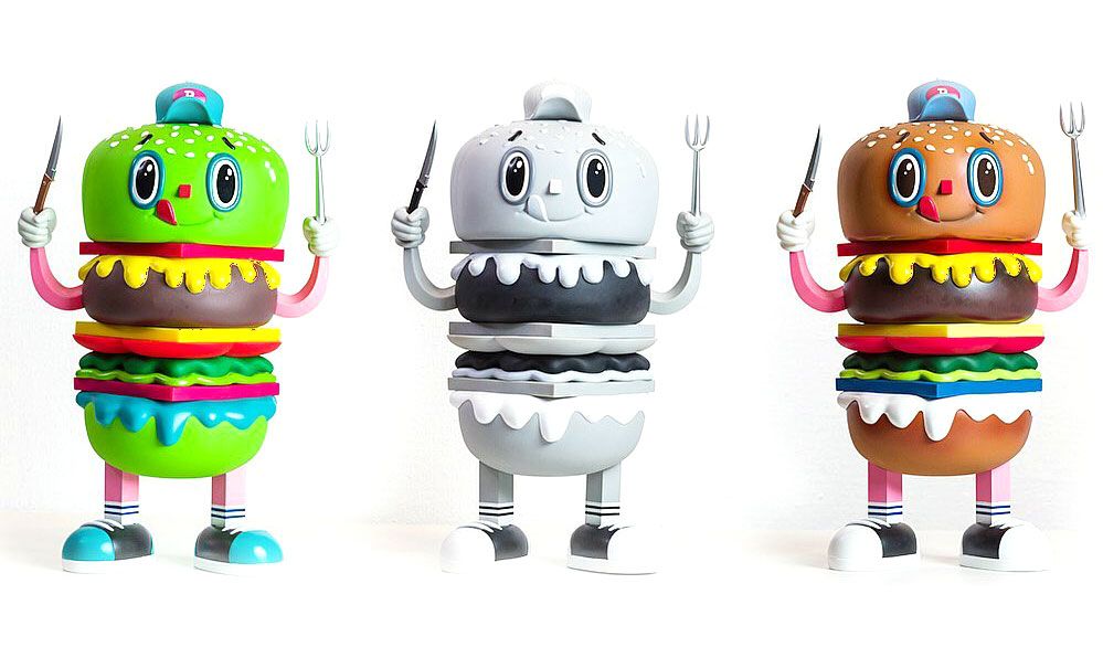 Secret Fresh, Toyqube, Limited Edition, Vinyl Toys, SpankyStokes, BURGY is ready to chow down.... new from Secret Fresh x ToyQube