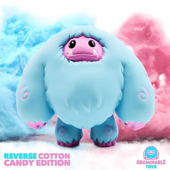 abominable toys, SpankyStokes, Yeti, Limited Edition, Vinyl Toys, Cute, Charity, Reverse Cotton Candy Chomp releases from Abominable Toys