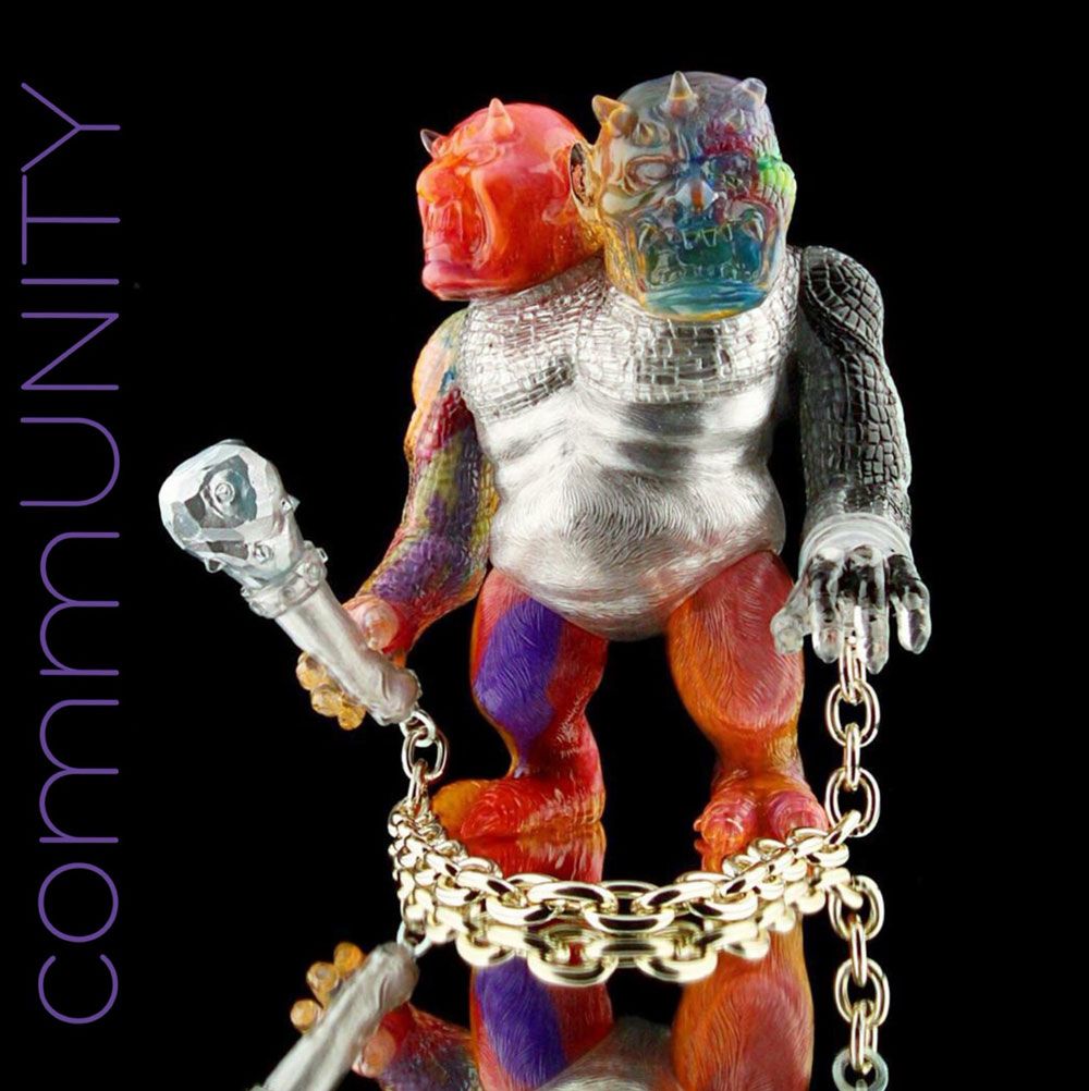 Lulubell, Charity, Auction, Charity Auction, Sofubi, Splurrt, SpankyStokes, Glow-in-the-Dark (GID), Marbled, 