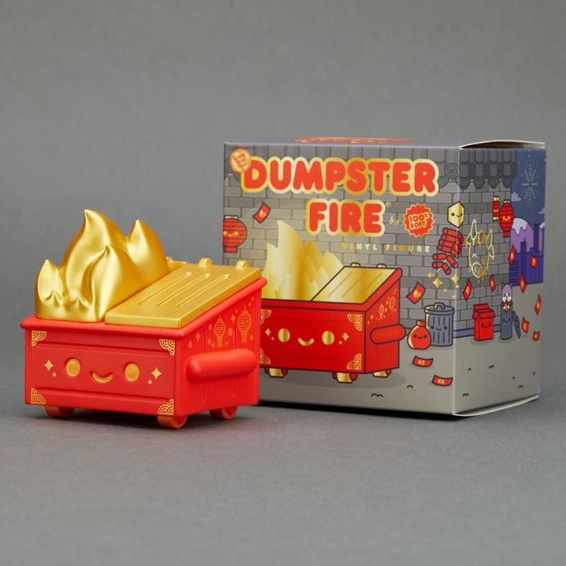 Dumpster Fire 'Lunar New Year' Vinyl Figure from 100% Soft