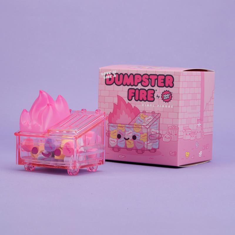 dumpster fire 2021 valentine's vinyl figure