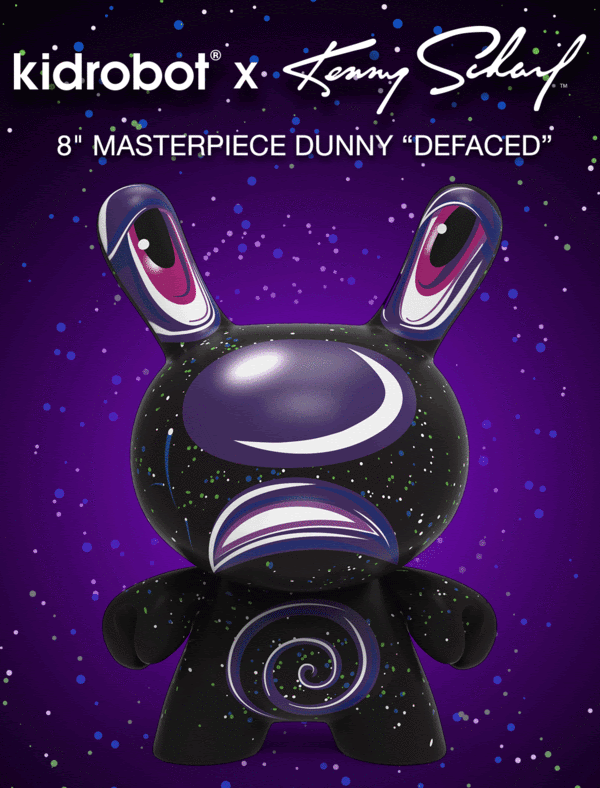 Kidrobot x Kenny Scharf "Defaced" 8inch masterpiece dunny preorder