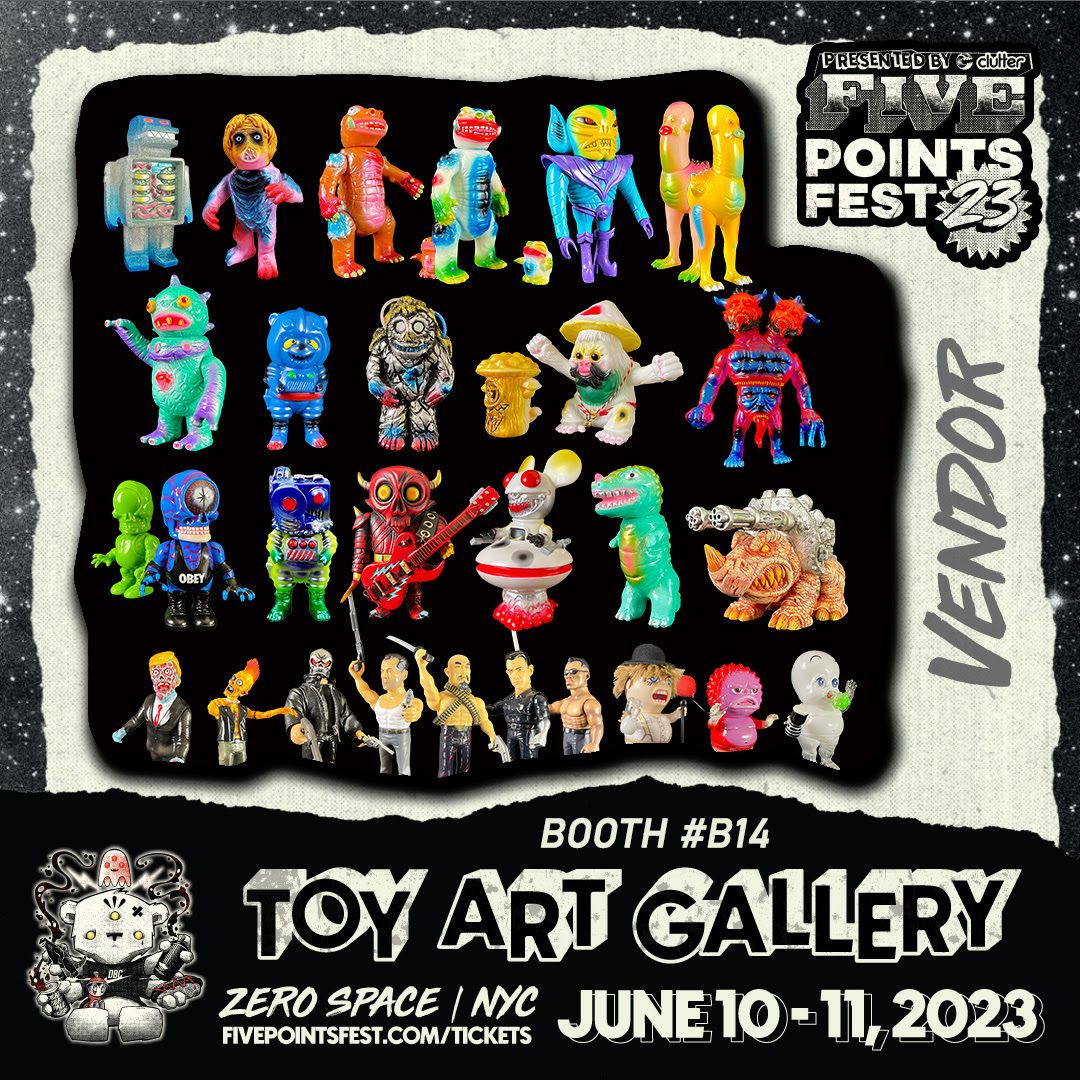 Toy Art Gallery At Five Points Fest 2023 Designer Toy • Vinyl Toy • Art