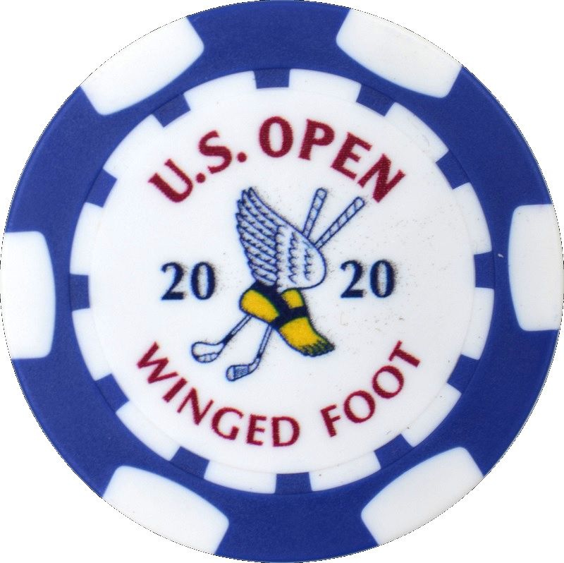 2020 US OPEN (Winged Foot) - BLUE - Logo POKER CHIP Ball ...