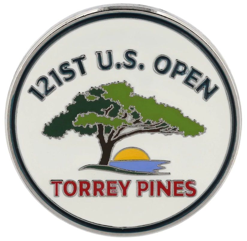 2021 Us Open Torrey Pines Flat Large Two Sided Logo Golf Ball
