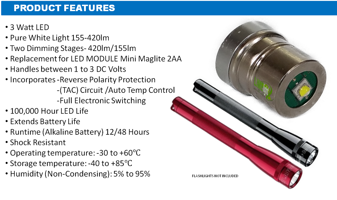 LiteXpress LXB530 LED Upgrade Module 530 Lumen for 3-6 C/D