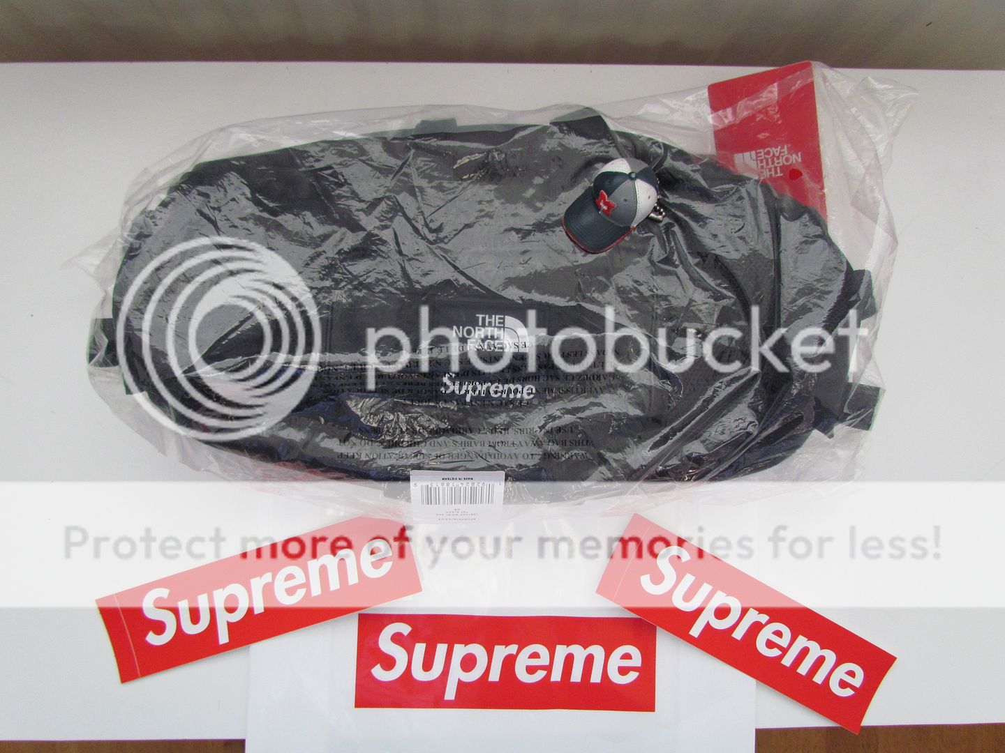 supreme the north face leather mountain waist bag black