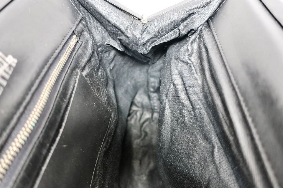 Vintage JEAN PAUL GAULTIER Metal Panel Black Leather Frame Vintage JEAN PAUL GAULTIER Metal Panel Black Leather Frame