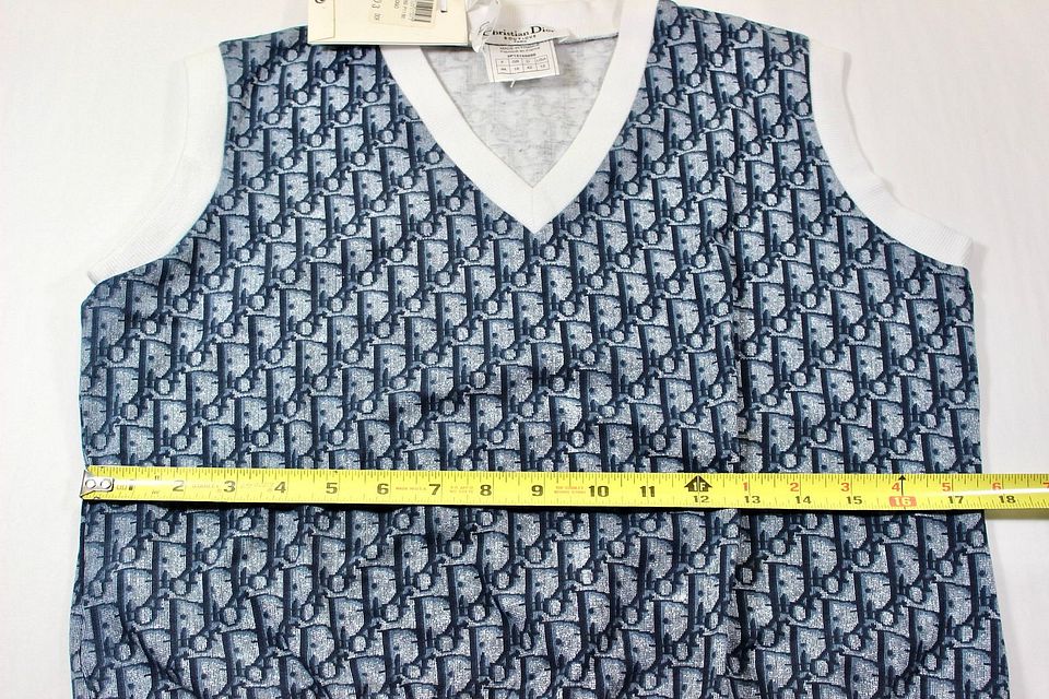 New Vintage CHRISTIAN DIOR Logo Trotter Monogram Vest Shirt New Vintage CHRISTIAN DIOR Logo Trotter Monogram Vest Shirt