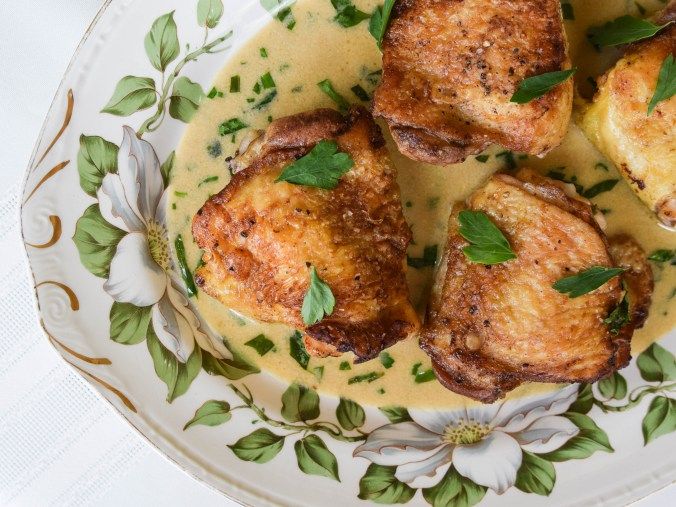 Chicken Fines Herbes by Kaitlin Hill