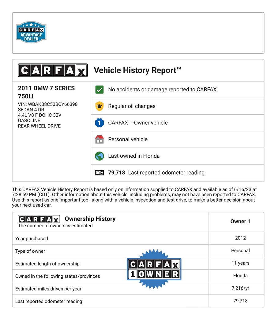 01 CARFAX Vehicle History Report for this 2011 BMW 7 SERIES 750LI_ WBAKB8C50BCY66398-01
