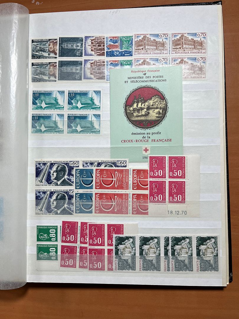 00158 Frankrijk in blokken van 4 - 16