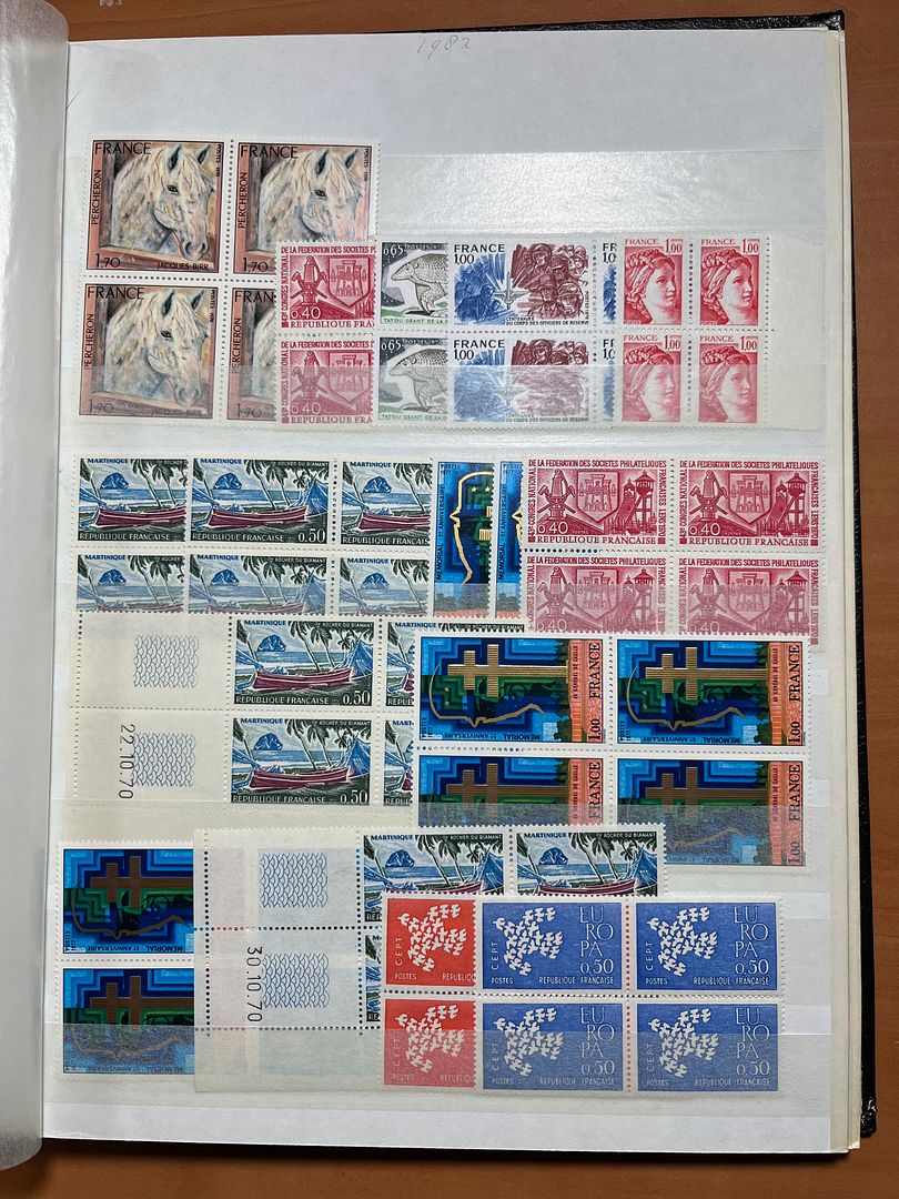 00158 Frankrijk in blokken van 4 - 18