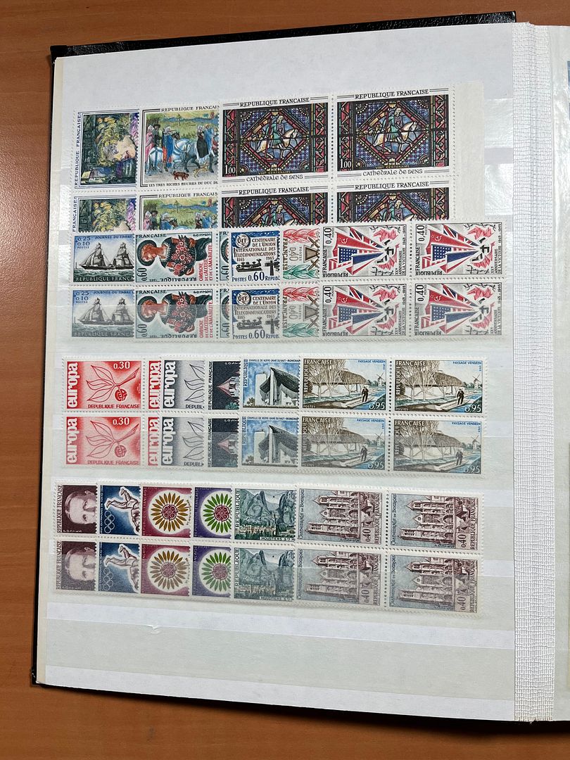 00158 Frankrijk in blokken van 4 - 5