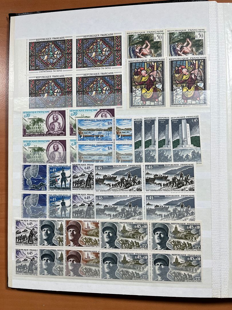 00158 Frankrijk in blokken van 4 - 9