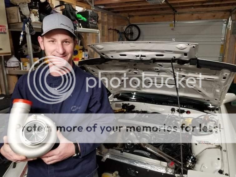 David holding a turbo.