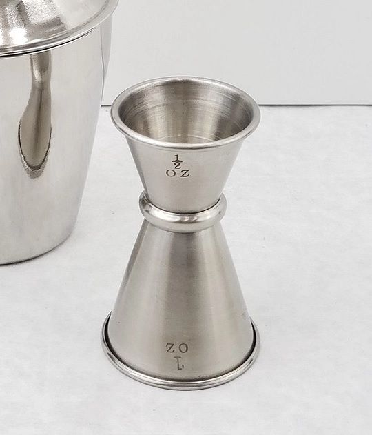 Stainless Measuring JIGGER 1/2 oz. X 1 oz, Japanese Style Cocktail Bar ...