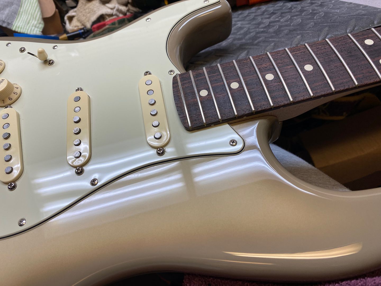 2020 Fender American Mod Shop Stratocaster Antigua LEFT