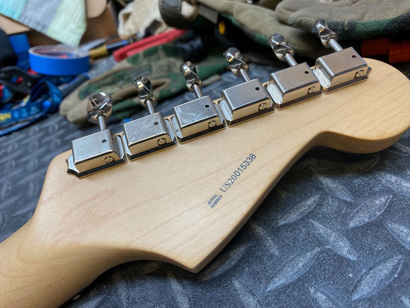 2020 Fender American Mod Shop Stratocaster Antigua LEFT