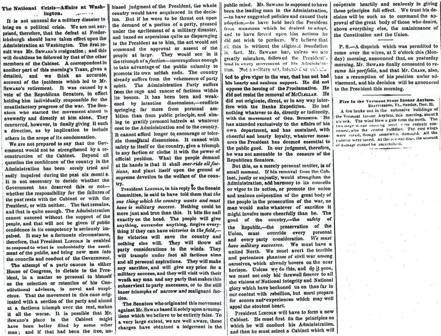 THE CRISIS A Full Exposition of the Causes Which Led to It