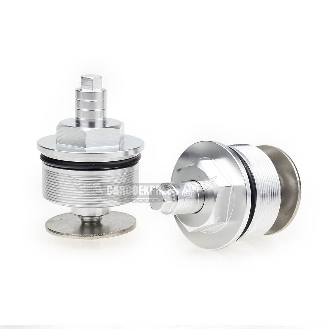 Preload Fork Bolts Caps Adjusters For Kawasaki GPZ1100 1995-1997