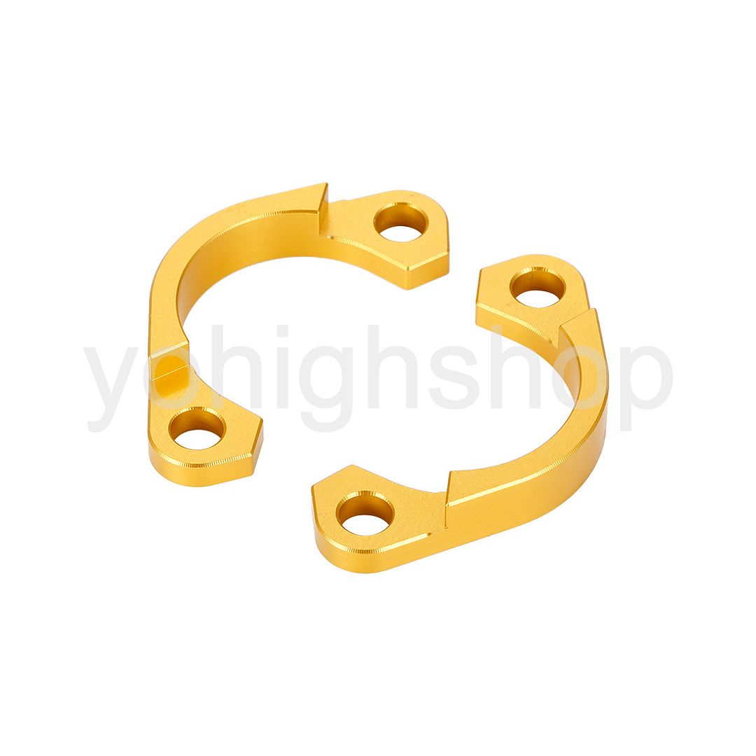 444 Golden Exhaust Mount Collars Flanges For KAWASAKI EN450 Vulcan
