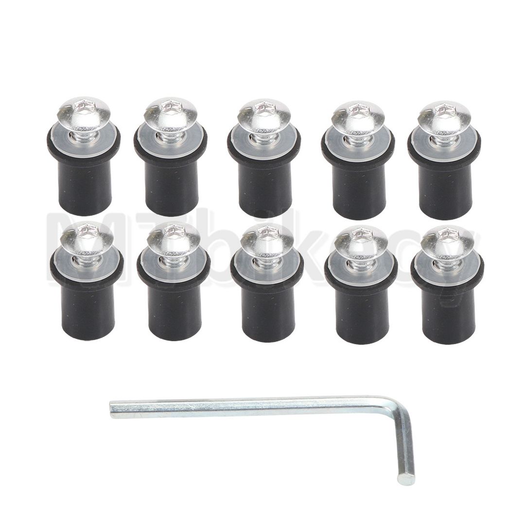 M5*18 Motorcycle Shell Screw Fairing Bolts Set For KAWASAKI ZX-6R