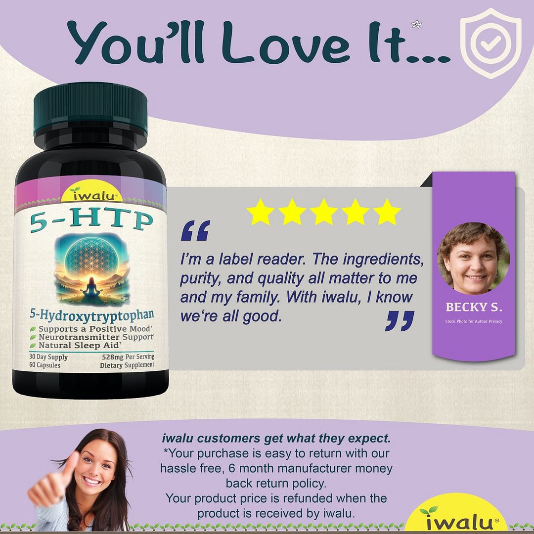 Mood Sleep and Anxiety Support Supplement 5-HTP & Calcium Plus Stress Relief, Sleep Aid, and Cortisol Management. Enhance Mood, Reduce Anxiety, Improve Sleep Quality with this Nootropic Brain Supplement