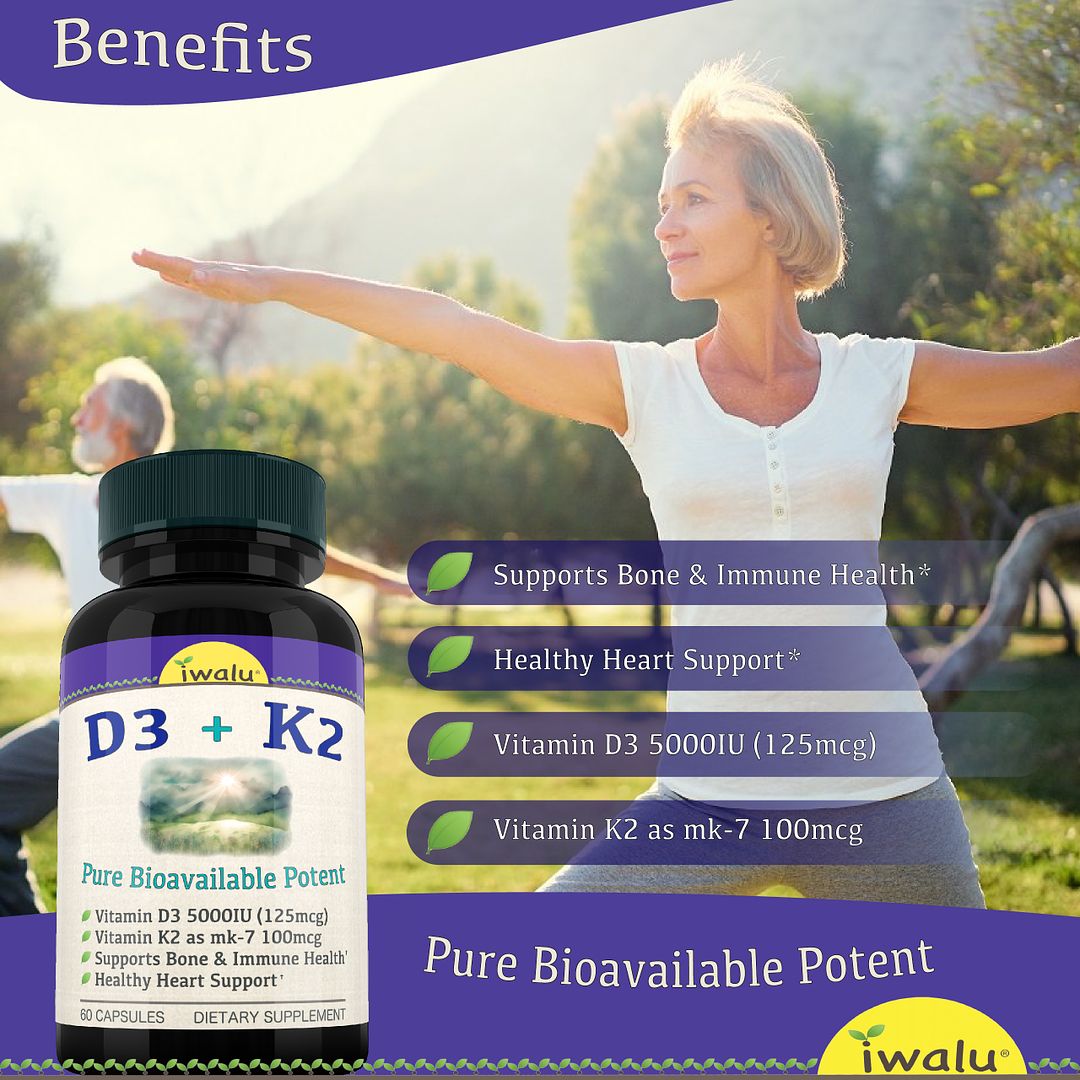 Vitamin D3 K2 MK7 Supplement for bone and immune health