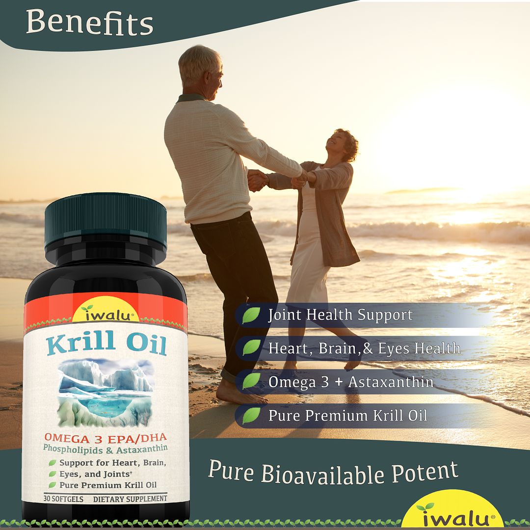 Antarctic Krill Oil Omega 3 6 9 Astaxanthin EPA DHA Fatty Acid Supplement Non Fish Oil