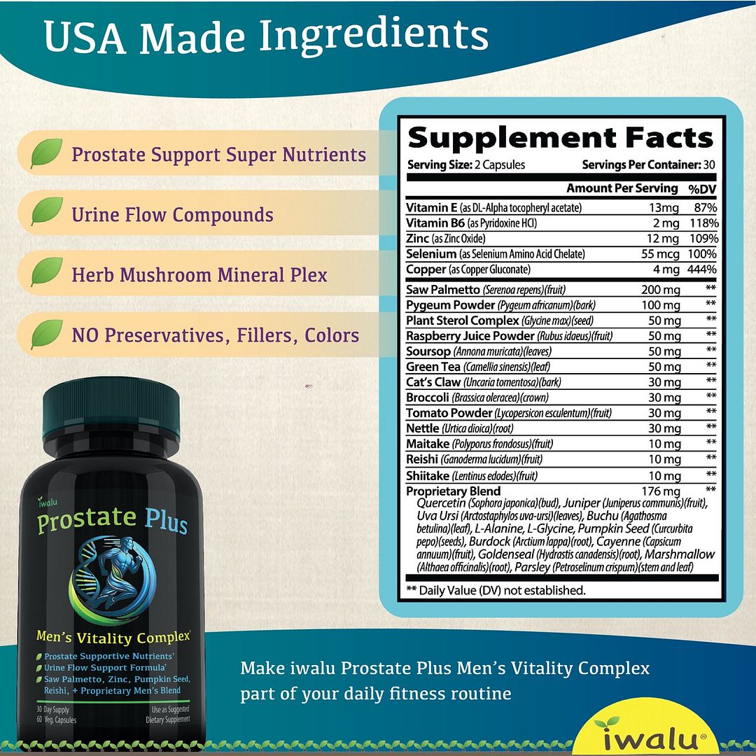 Prostate Plus Adrenal Support Supplements