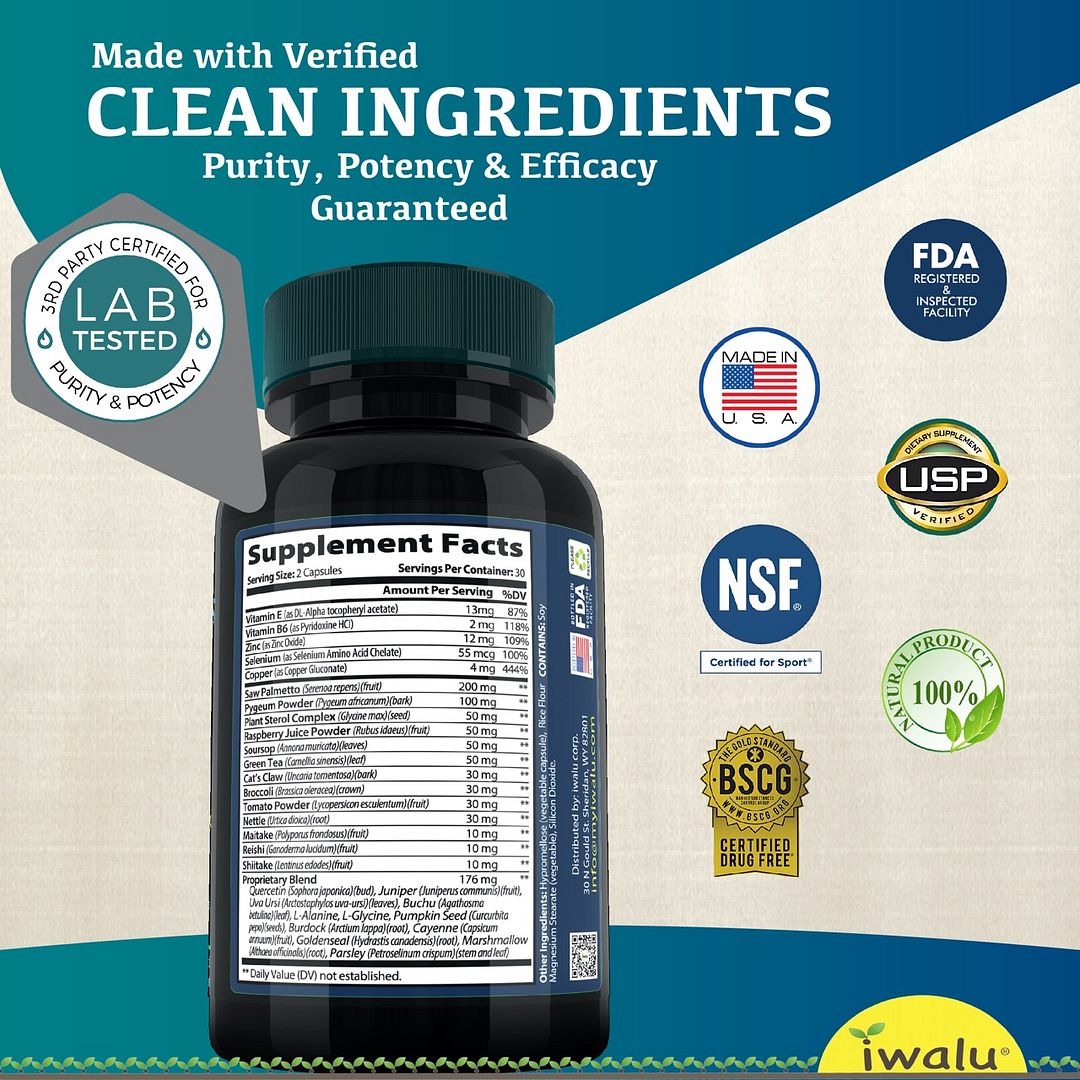 Prostate Plus Testosterone Booster Nitric Oxide Supplements for Men