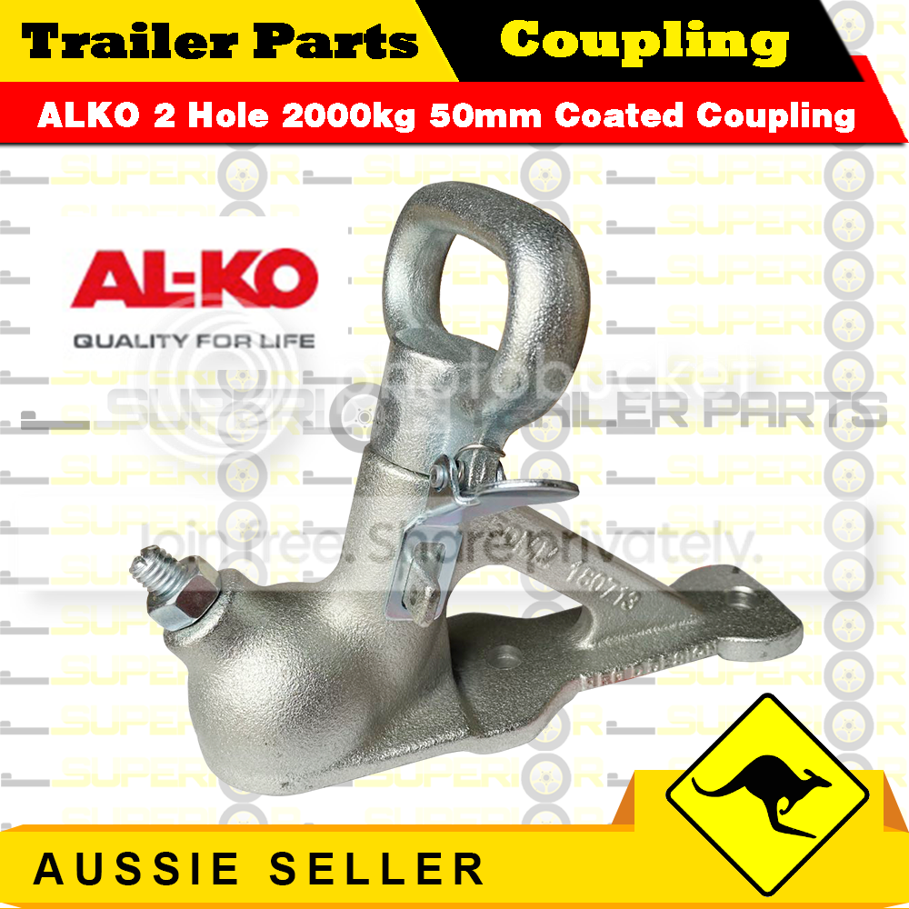 ALKO Trailer Coupling 2000KG Dacromet Coated 2 Holes BOAT BOX JETSKI
