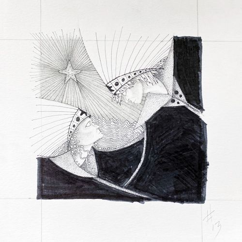 Zentangle 13 by Dolores Buonagurio