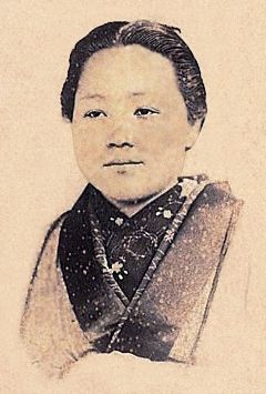12 - Yamamoto Yae and the warriors of Aizu, 1868 Niijima_Yae