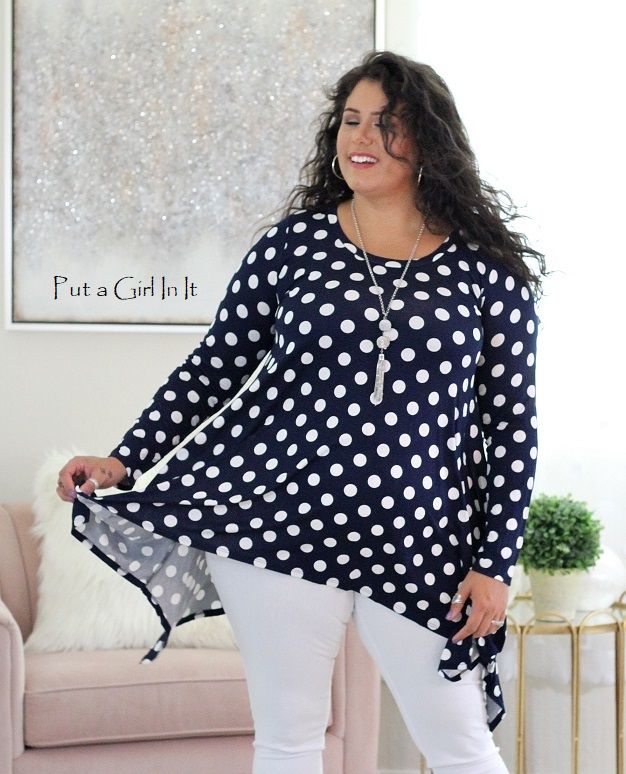 plus size navy blue shirt